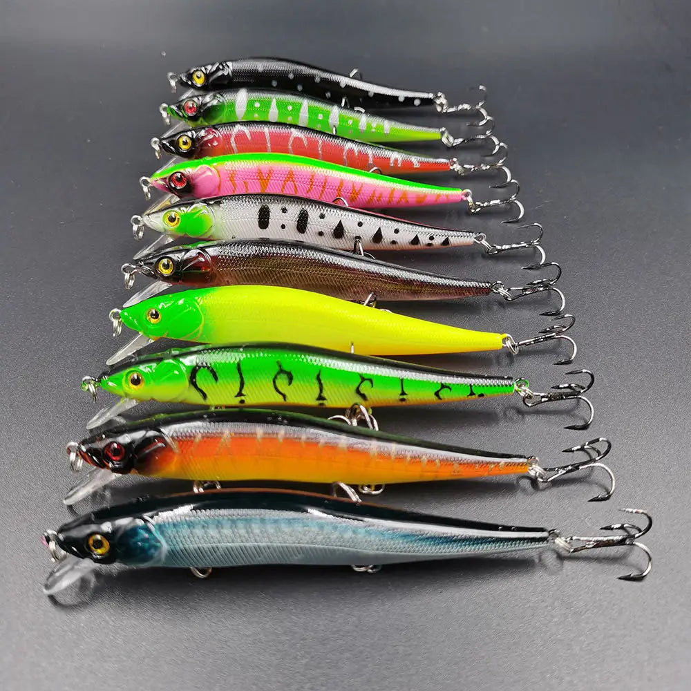 Kit de Leurres de Pêche Réalistes 12cm
