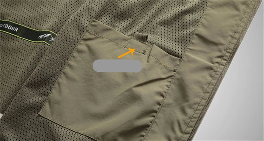 Gilet pour homme, couleur unie – VESTE DE PECHE – Oceanis Gear