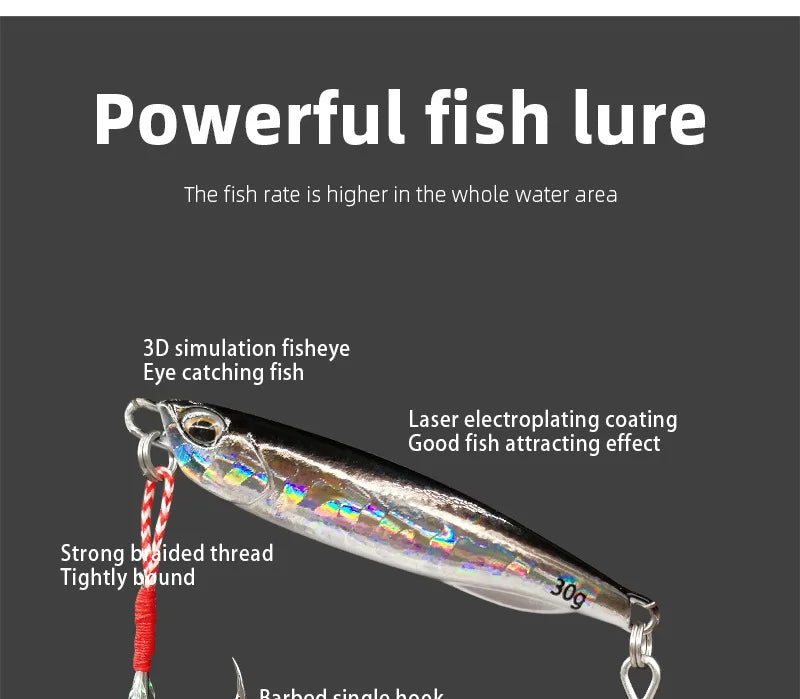 Leurre Artificiel Métallique - Appât Dur Multi-Poids 10-50g – Leurres de pêche – Oceanis Gear