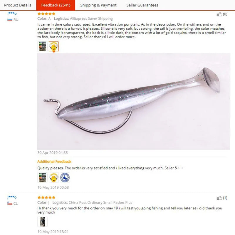 Leurres Souples Queue T Silicone - Ver Artificiel 50-95mm – Leurres de pêche – Oceanis Gear