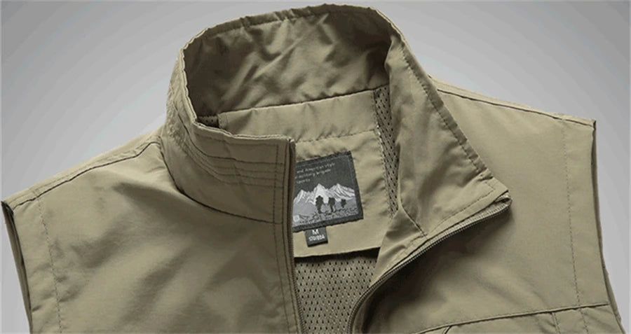 Gilet pour homme, couleur unie – VESTE DE PECHE – Oceanis Gear