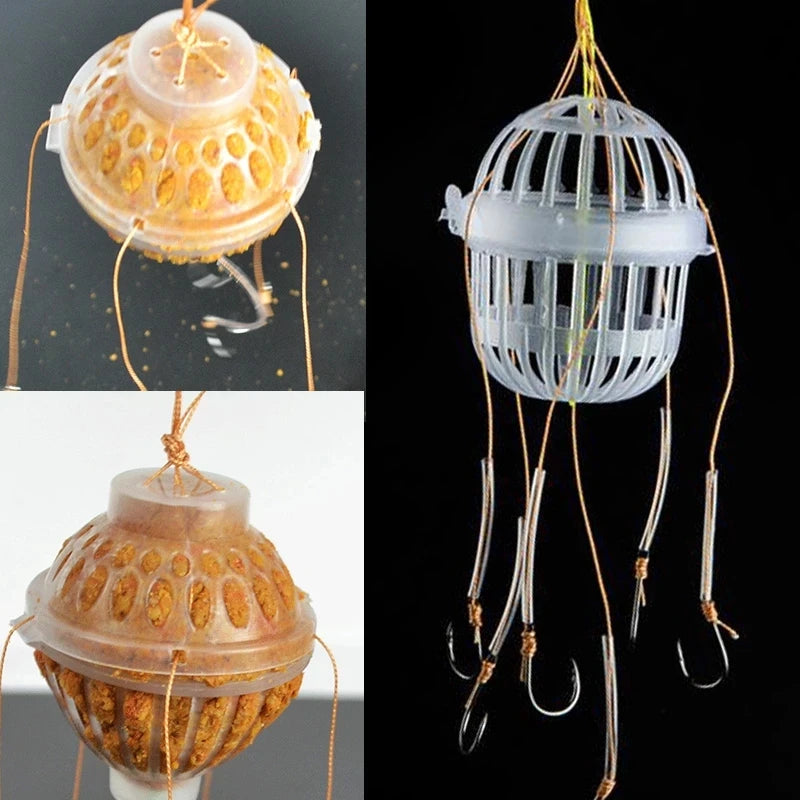 Cage d’Appât avec Hameçons Multiples – Système de Pêche Efficace – OUTILS DE PECHE – Oceanis Gear