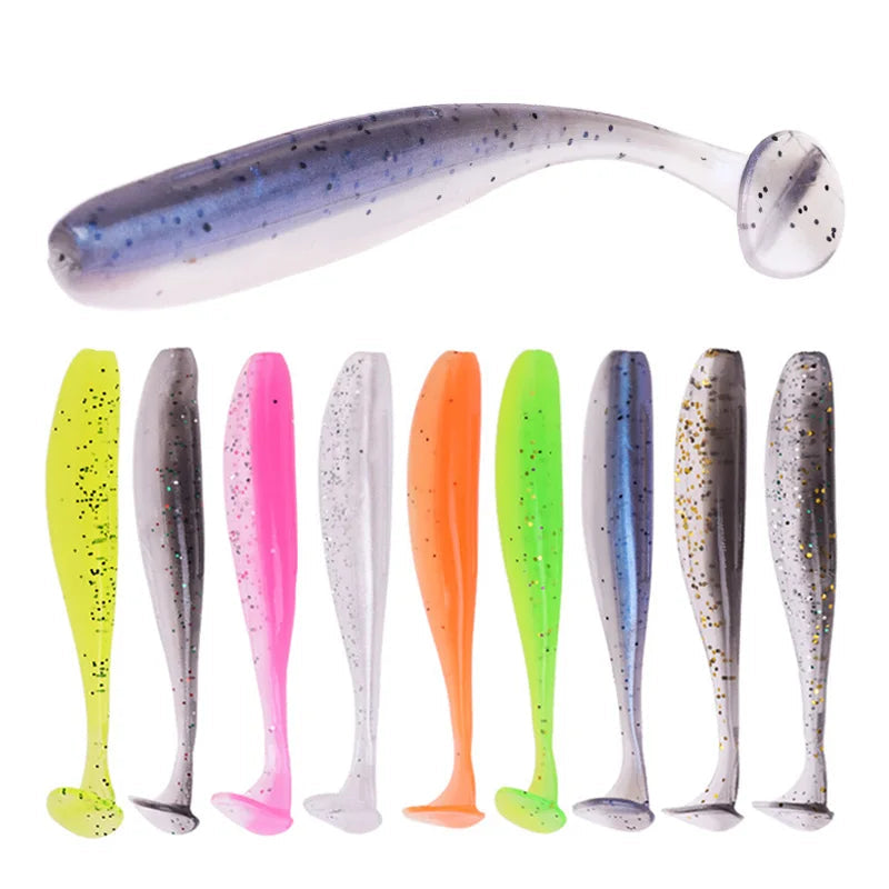 Leurres Souples Queue T Silicone - Ver Artificiel 50-95mm – Leurres de pêche – Oceanis Gear