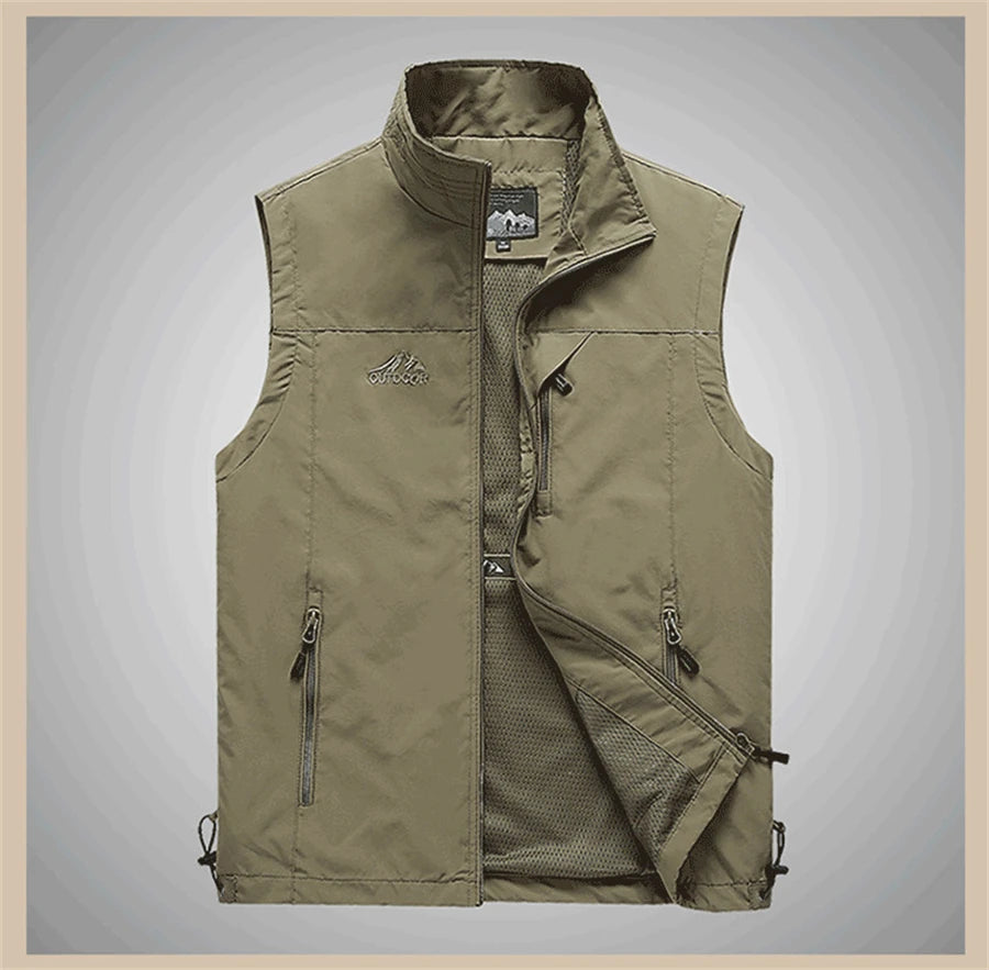 Gilet pour homme, couleur unie – VESTE DE PECHE – Oceanis Gear