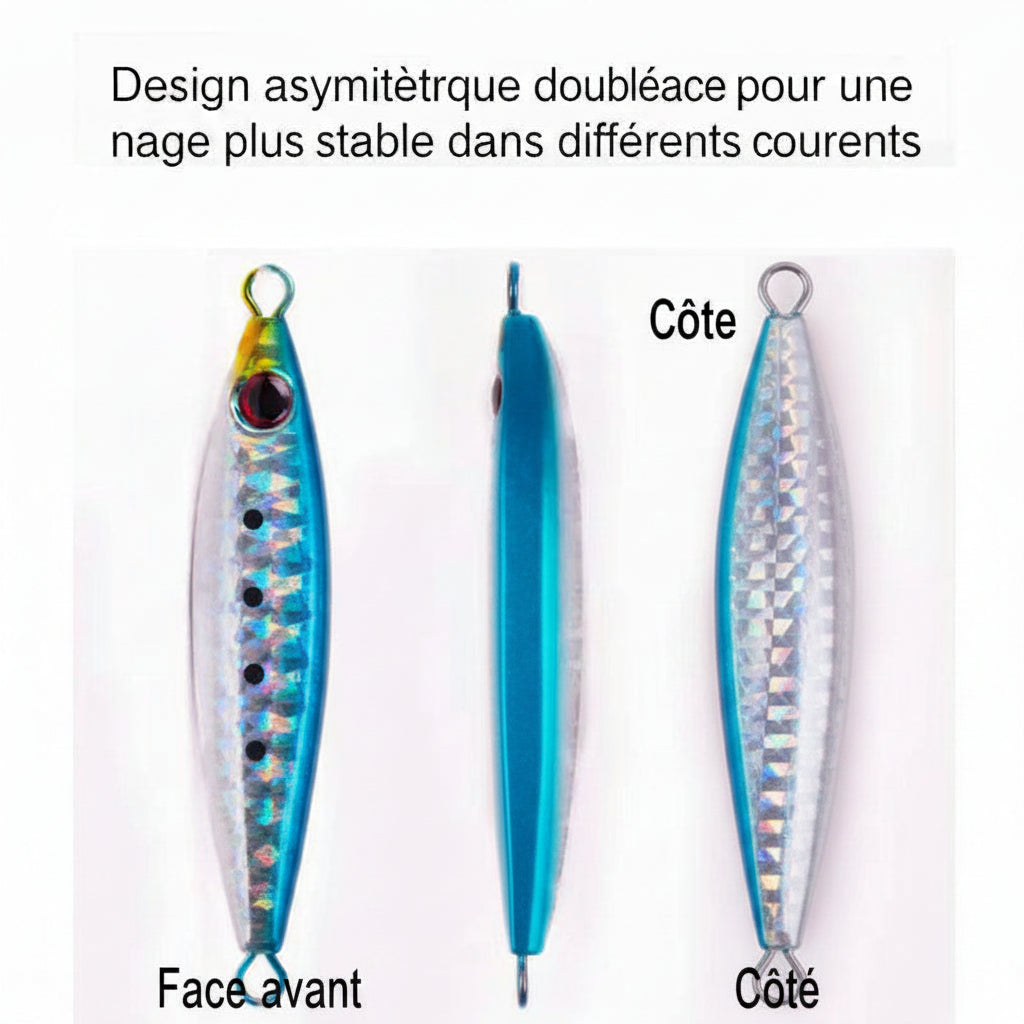 Leurre Jig Métal Maquereau – Cuiller à Couler Rapide avec Hameçon Paillette