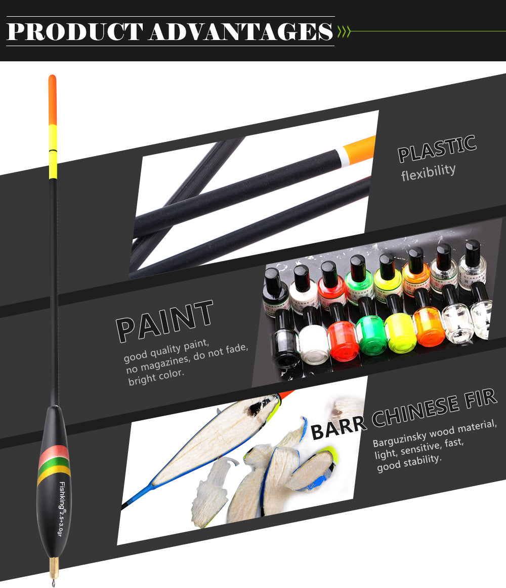 Flotteur avec chemise en bois. – Flotteurs de pêche – Oceanis Gear