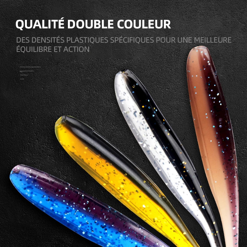 Leurres Souples Carpe Silicone - Lot 10 Pièces Multi-Tailles – Leurres de pêche – Oceanis Gear