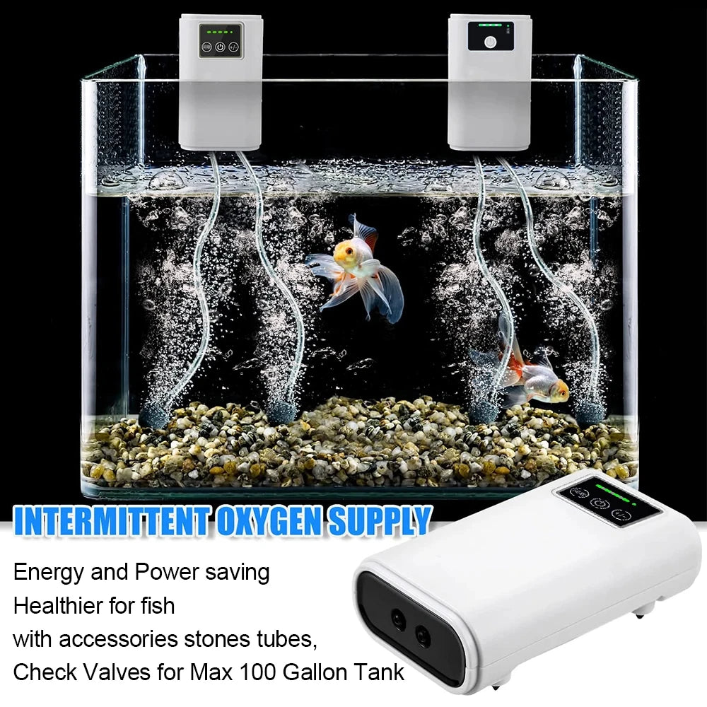Pompe à oxygène pour aquarium, pompe à air double usage. – Pompe à oxygène pour aquarium – Oceanis Gear