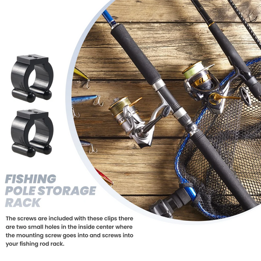 Clips Rangement Cannes à Pêche - Lot 10 Pièces ABS Noir – OUTILS DE PECHE – Oceanis Gear