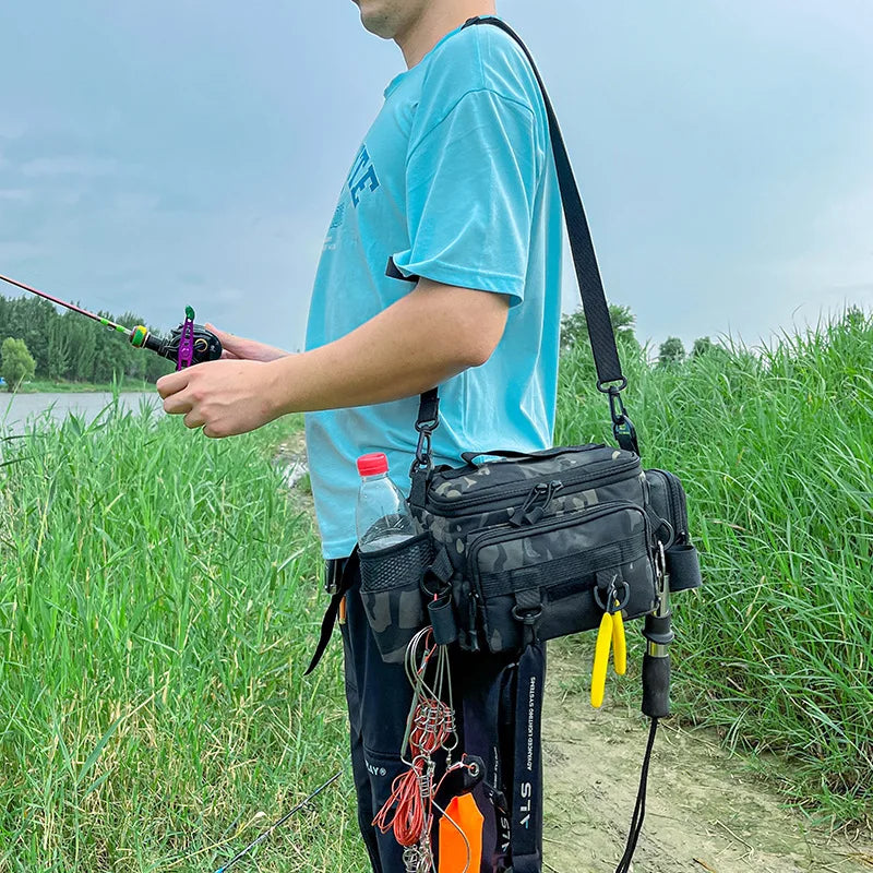 Sac Pêche Multifonctionnel Oxford - Organisateur Étanche 37cm – SACS DE PECHE – Oceanis Gear