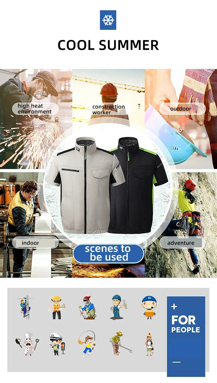 Gilet Refroidissement USB Été - 2 Ventilateurs Climatisé – VESTE DE PECHE – Oceanis Gear