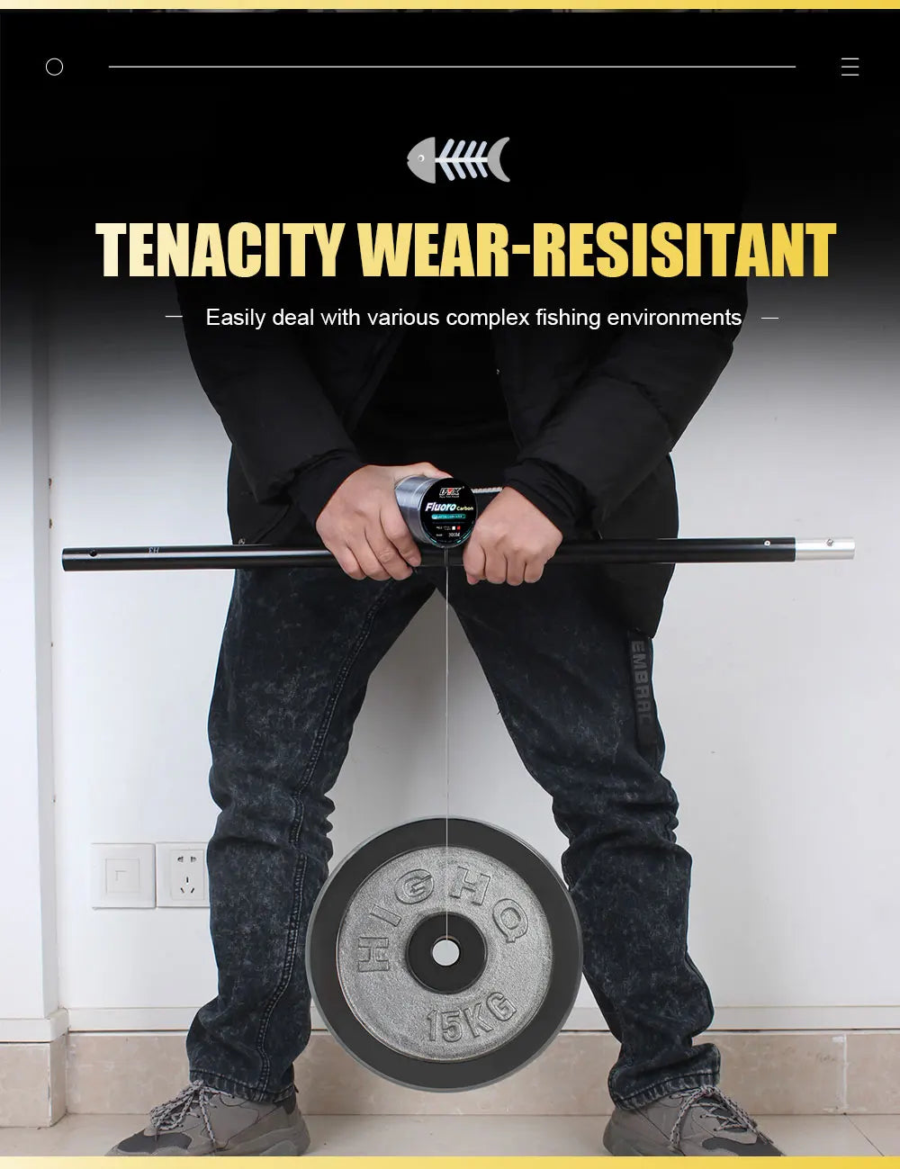 Ligne de pêche FTK 300M avec revêtement en fluorocarbone – OUTILS DE PECHE – Oceanis Gear