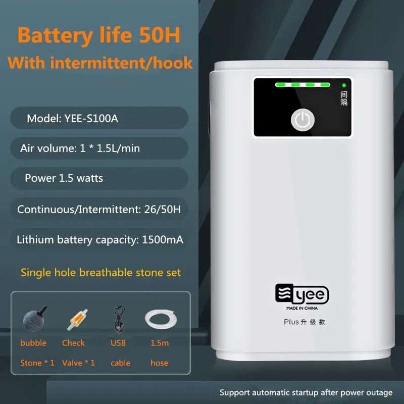 Pompe à oxygène pour aquarium, pompe à air double usage. – Pompe à oxygène pour aquarium – Oceanis Gear