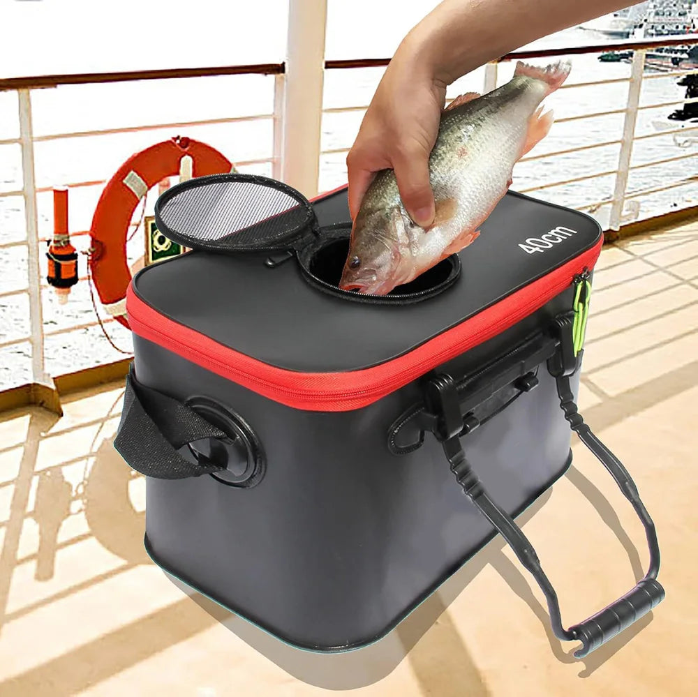 Seau Pêche Pliable EVA - Portable avec Poignée Ergonomique – SACS DE PECHE – Oceanis Gear