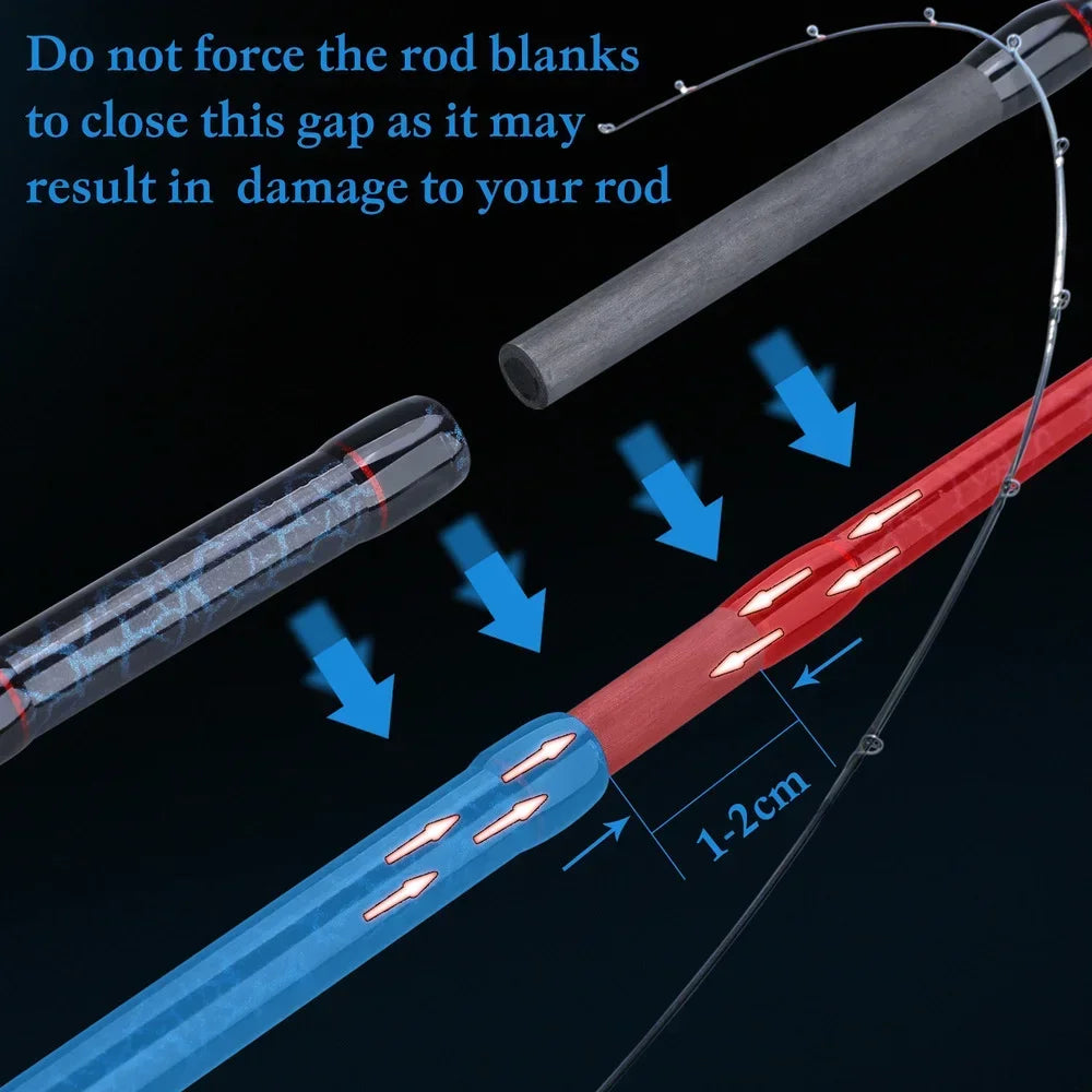 Ensemble Canne à Pêche  5 Sections + Moulinet Baitcasting 12LB