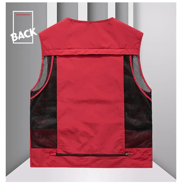 Gilet Tactique 14 Poches Homme - Nylon Séchage Rapide Outdoor – VESTE DE PECHE – Oceanis Gear