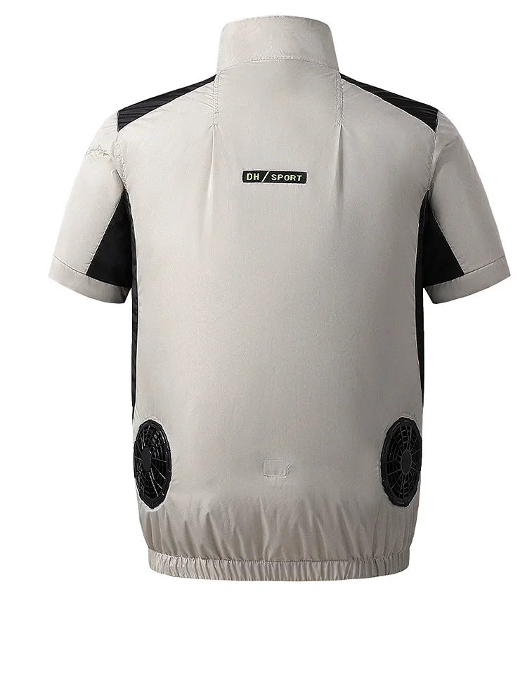Gilet Refroidissement USB Été - 2 Ventilateurs Climatisé – VESTE DE PECHE – Oceanis Gear