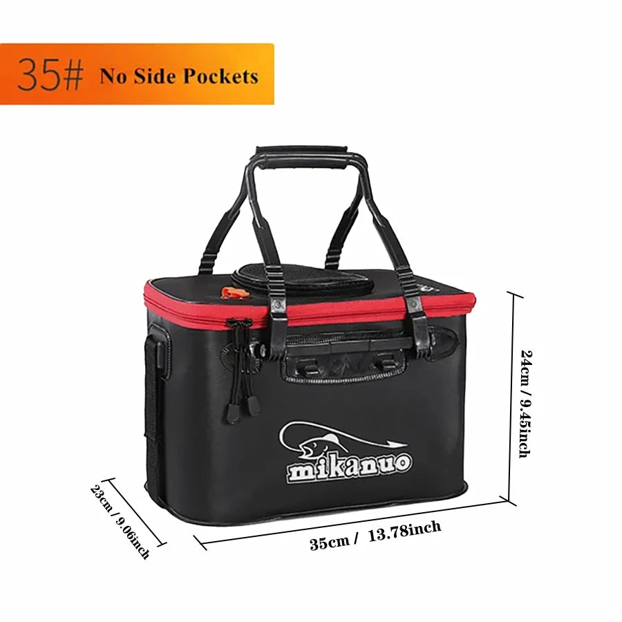 Sac de Pêche Pliable 30L - Seau Portable avec Couvercle pour Poissons Vivants et Matériel – Accessoires de Pêche – Oceanis Gear