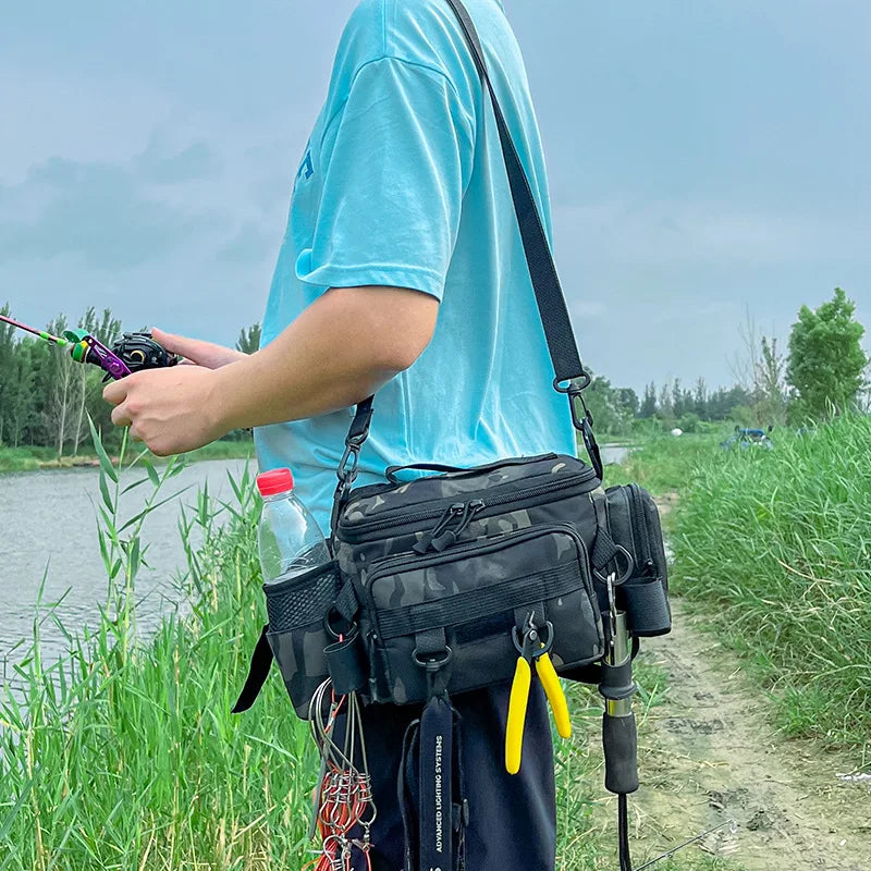 Sac Pêche Multifonctionnel Oxford - Organisateur Étanche 37cm – SACS DE PECHE – Oceanis Gear