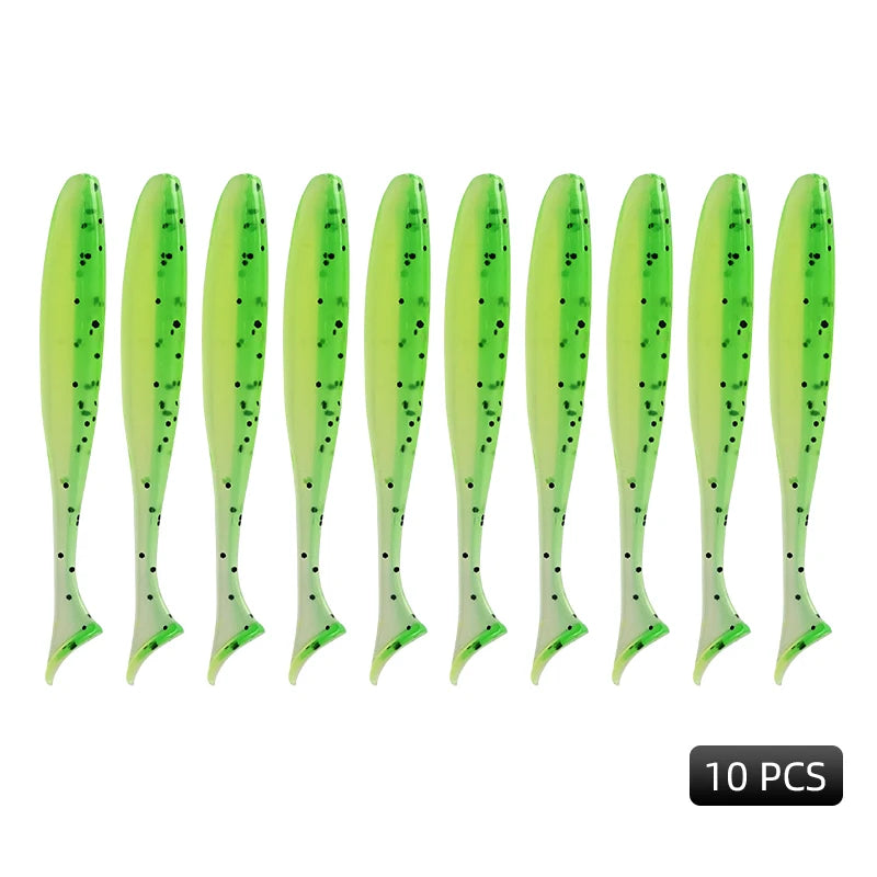 Leurres Souples Carpe Silicone - Lot 10 Pièces Multi-Tailles – Leurres de pêche – Oceanis Gear