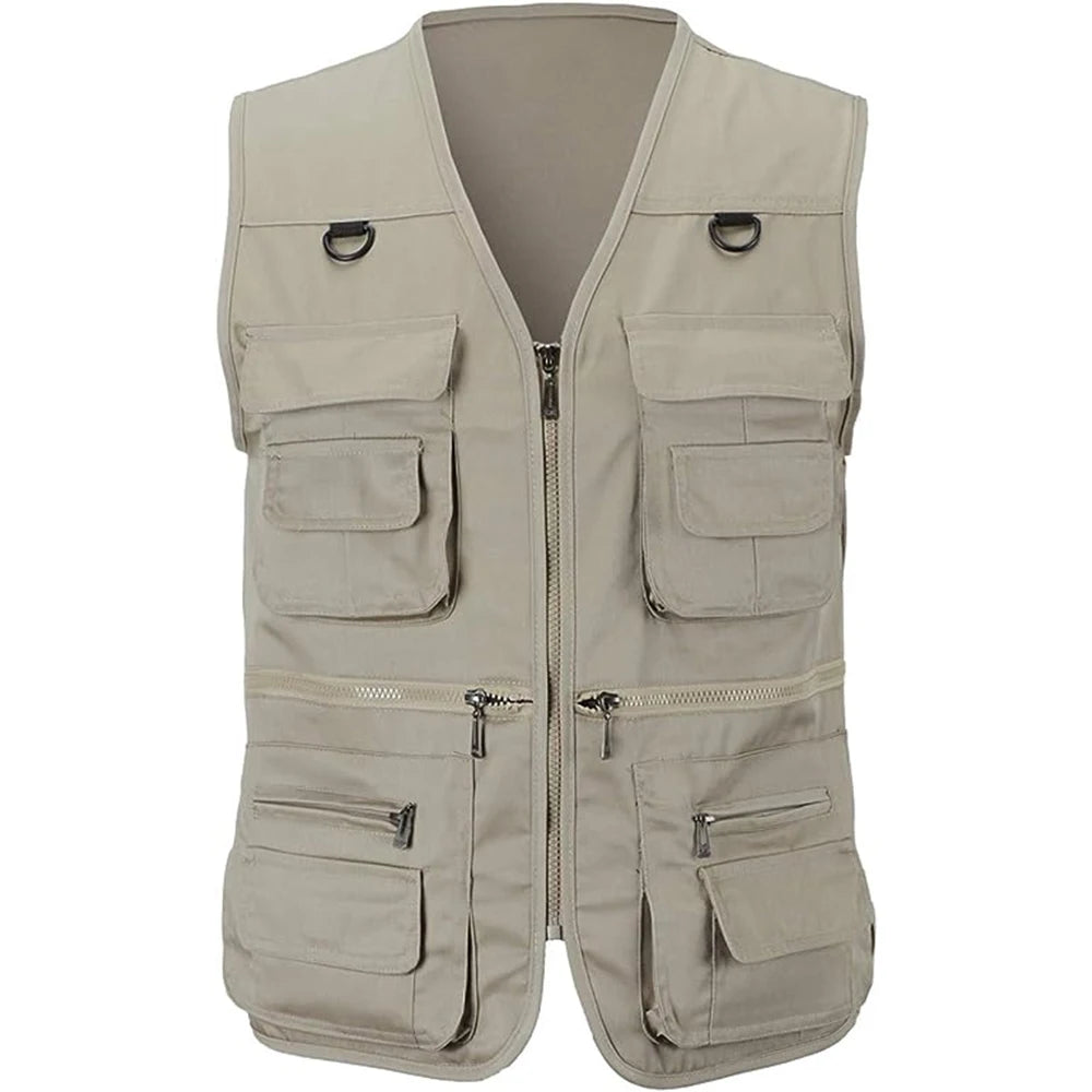 Gilet Tactique Été Homme - Multi-Poches Pêche Outdoor XL-4XL – Vêtements de pêche – Oceanis Gear