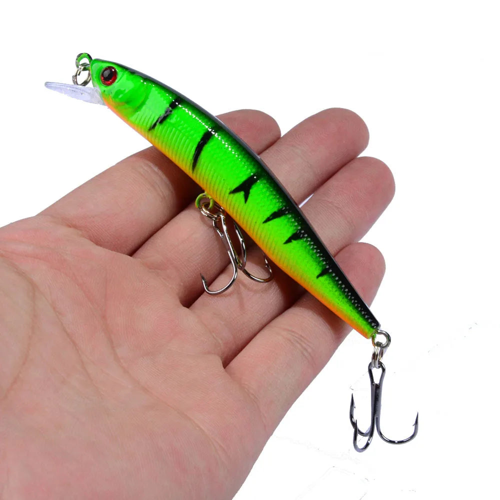 Leurre Minnow Flottant 95mm 8g - Poisson Nageur Dur Carnassier – Leurres de pêche – Oceanis Gear