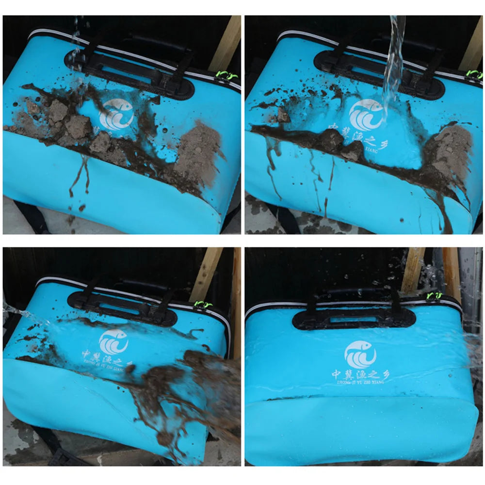 Seau Pêche Pliable EVA - Portable avec Poignée Ergonomique – SACS DE PECHE – Oceanis Gear