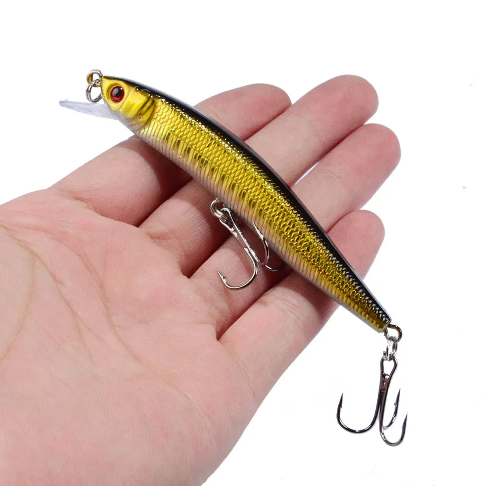 Leurre Minnow Flottant 95mm 8g - Poisson Nageur Dur Carnassier – Leurres de pêche – Oceanis Gear