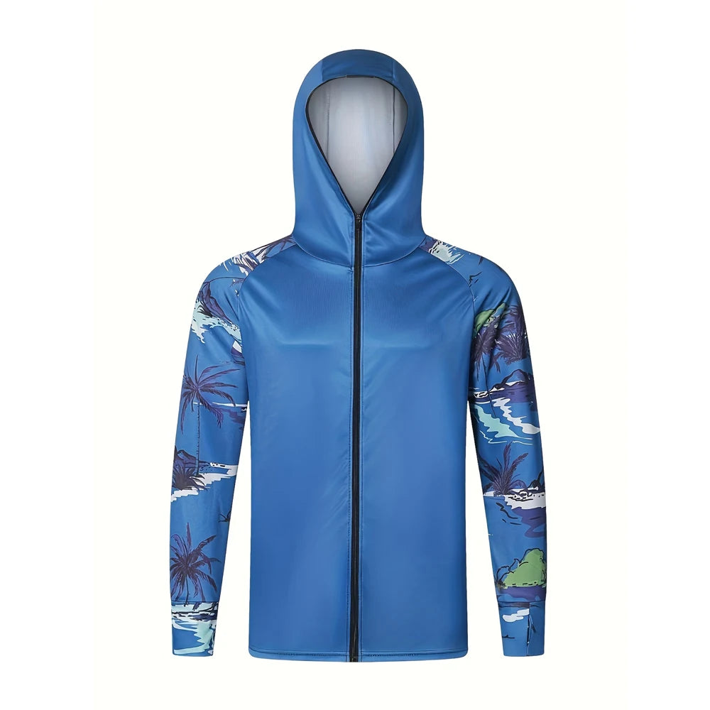 Veste Anti-UV UPF 50+ Pêche Randonnée - Protection Solaire Capuche – Vêtements de pêche – Oceanis Gear
