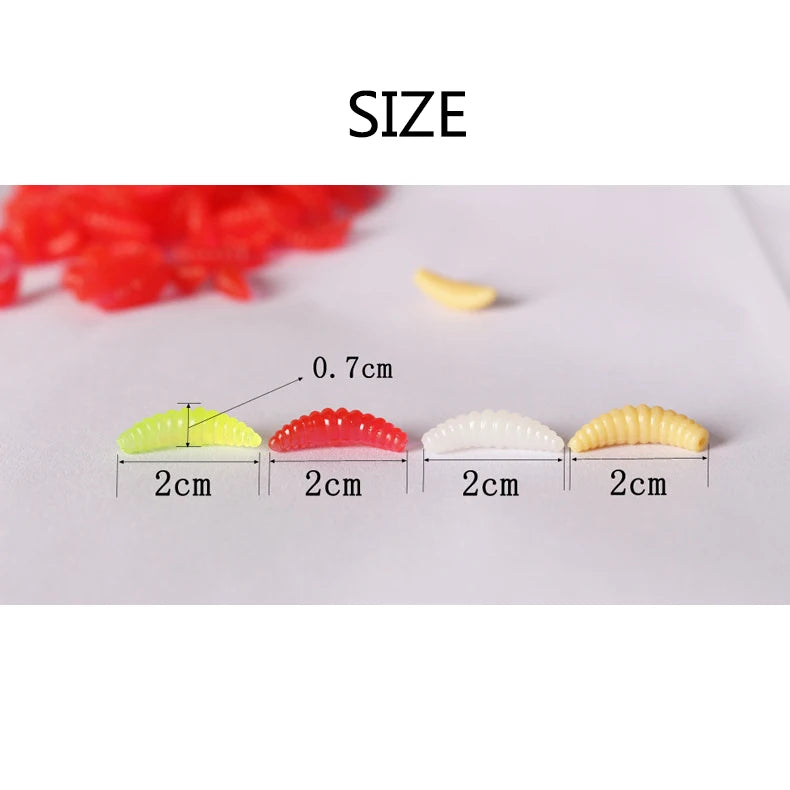 Leurres Souples Silicone Ver Pain - Lot 50/100/200 pcs – Leurres de pêche – Oceanis Gear