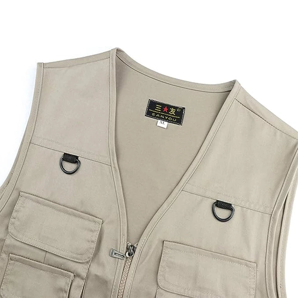 Gilet Tactique Été Homme - Multi-Poches Pêche Outdoor XL-4XL – Vêtements de pêche – Oceanis Gear