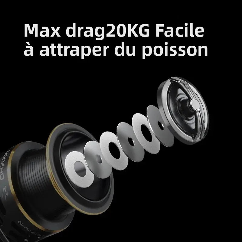 Premium Carp Fishing Reel QH3000-9000 20kg Drag – Cannes à pêche – Oceanis Gear