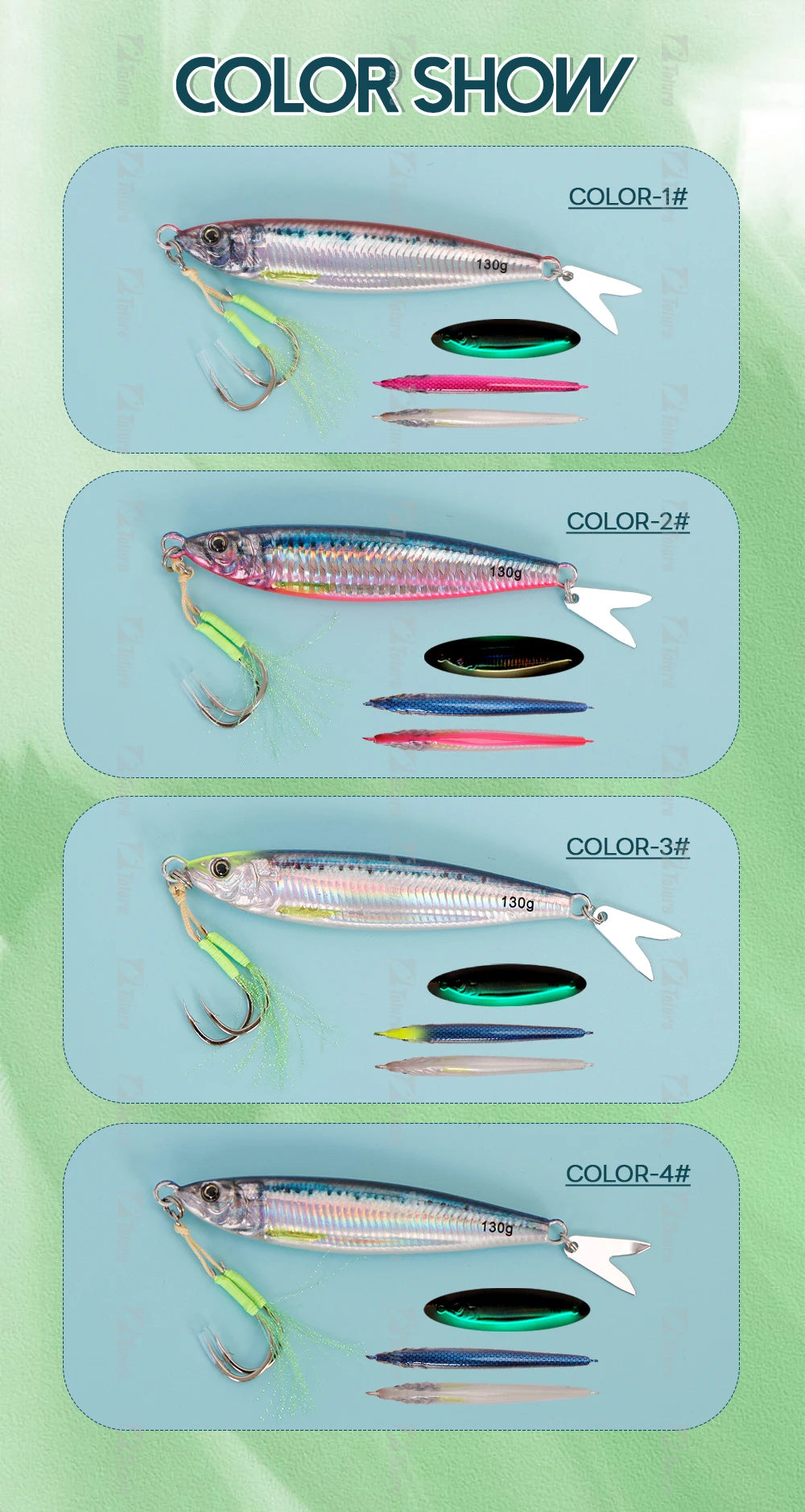 leurre métallique imprimé en 3D – Leurres de pêche – Oceanis Gear