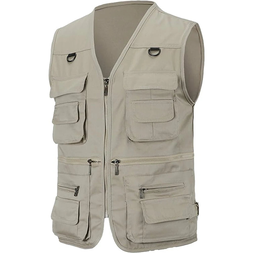 Gilet Tactique Été Homme - Multi-Poches Pêche Outdoor XL-4XL – Vêtements de pêche – Oceanis Gear