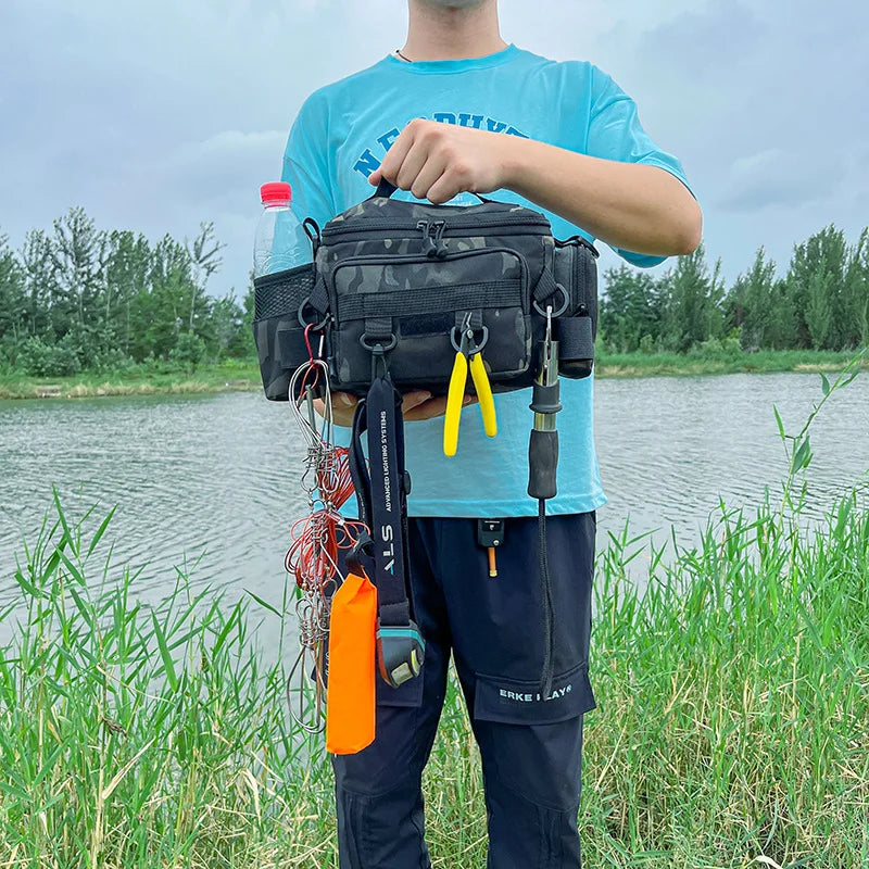 Sac Pêche Multifonctionnel Oxford - Organisateur Étanche 37cm – SACS DE PECHE – Oceanis Gear