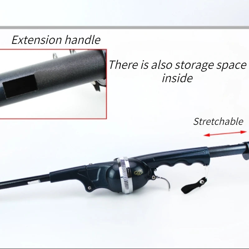 Canne à Pêche Pliable Portable 134cm