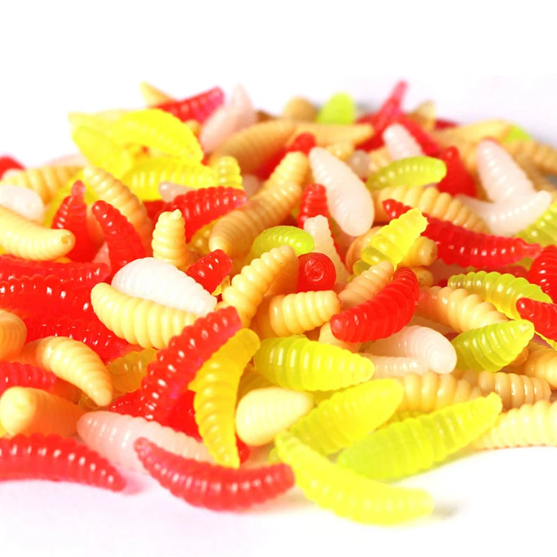 Leurres Souples Silicone Ver Pain - Lot 50/100/200 pcs – Leurres de pêche – Oceanis Gear