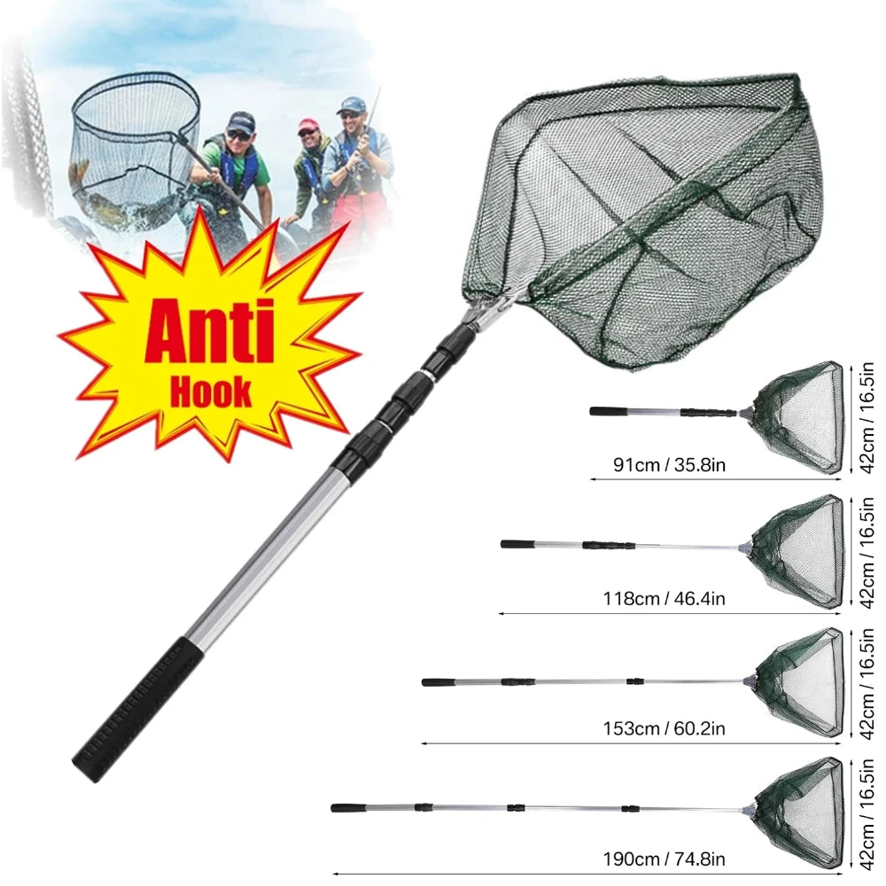 Épuisette Pêche Aluminium - Filet Télescopique Professionnel – OUTILS DE PECHE – Oceanis Gear