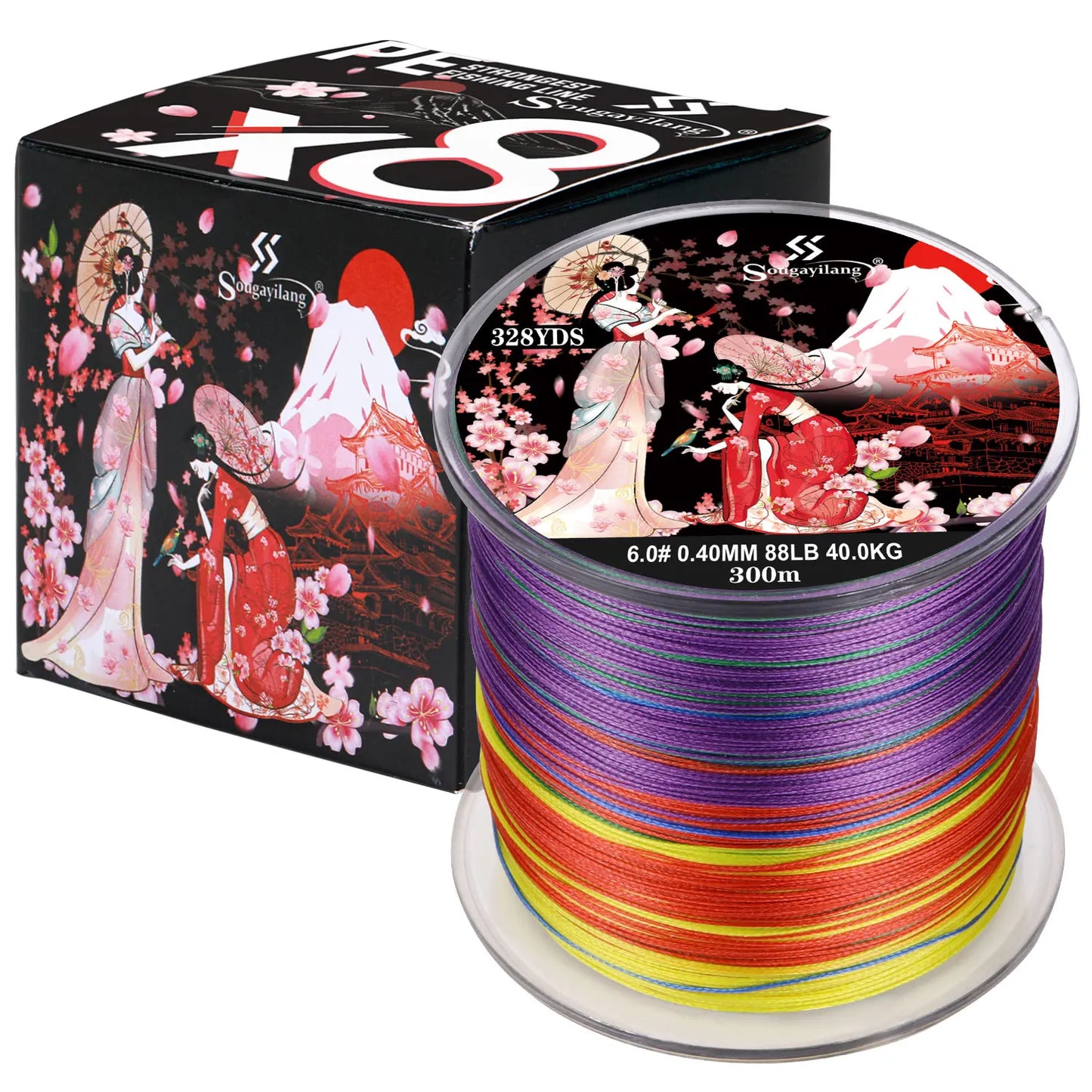 Ligne Pêche Tressée 4 Brins 22LB - Multicolore Flottante 100m – OUTILS DE PECHE – Oceanis Gear