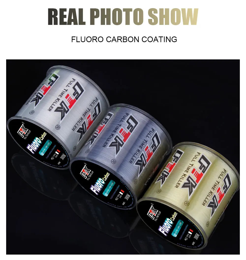 Ligne de pêche FTK 300M avec revêtement en fluorocarbone – OUTILS DE PECHE – Oceanis Gear