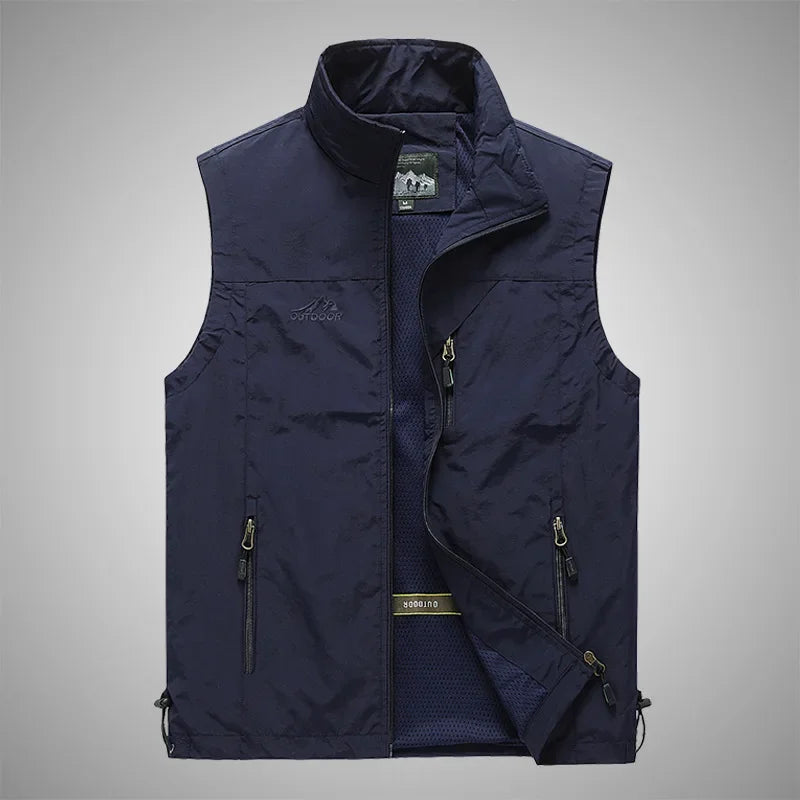 Gilet pour homme, couleur unie – VESTE DE PECHE – Oceanis Gear