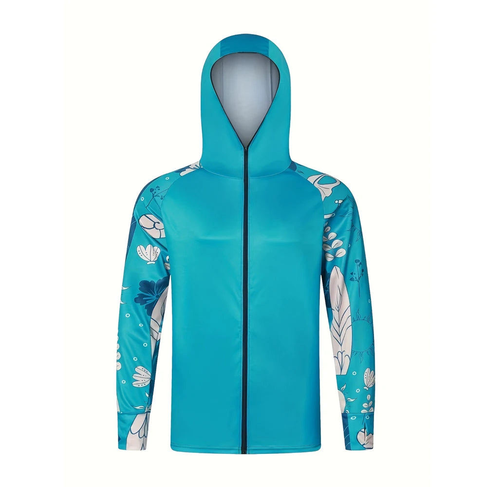 Veste Anti-UV UPF 50+ Pêche Randonnée - Protection Solaire Capuche – Vêtements de pêche – Oceanis Gear