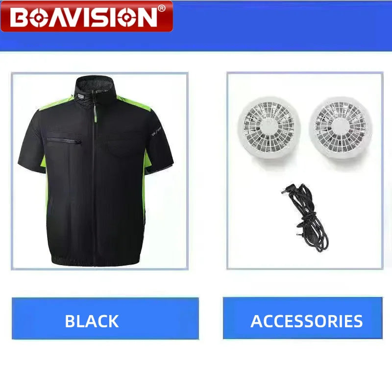 Gilet Refroidissement USB Été - 2 Ventilateurs Climatisé – VESTE DE PECHE – Oceanis Gear