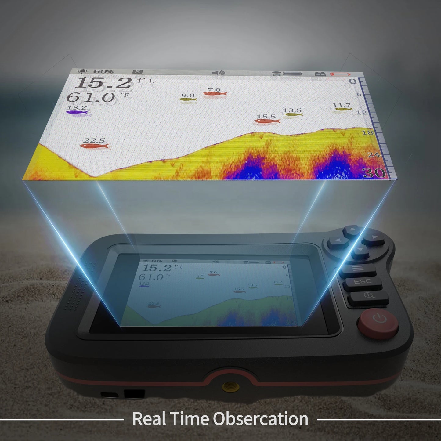 Smart Fish Finder - Sondeur portable et sondeur de profondeur pour la pêche – DETECTEURS DES POISSONS – Oceanis Gear