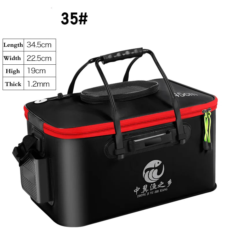 Seau Pêche Pliable EVA - Portable avec Poignée Ergonomique – SACS DE PECHE – Oceanis Gear