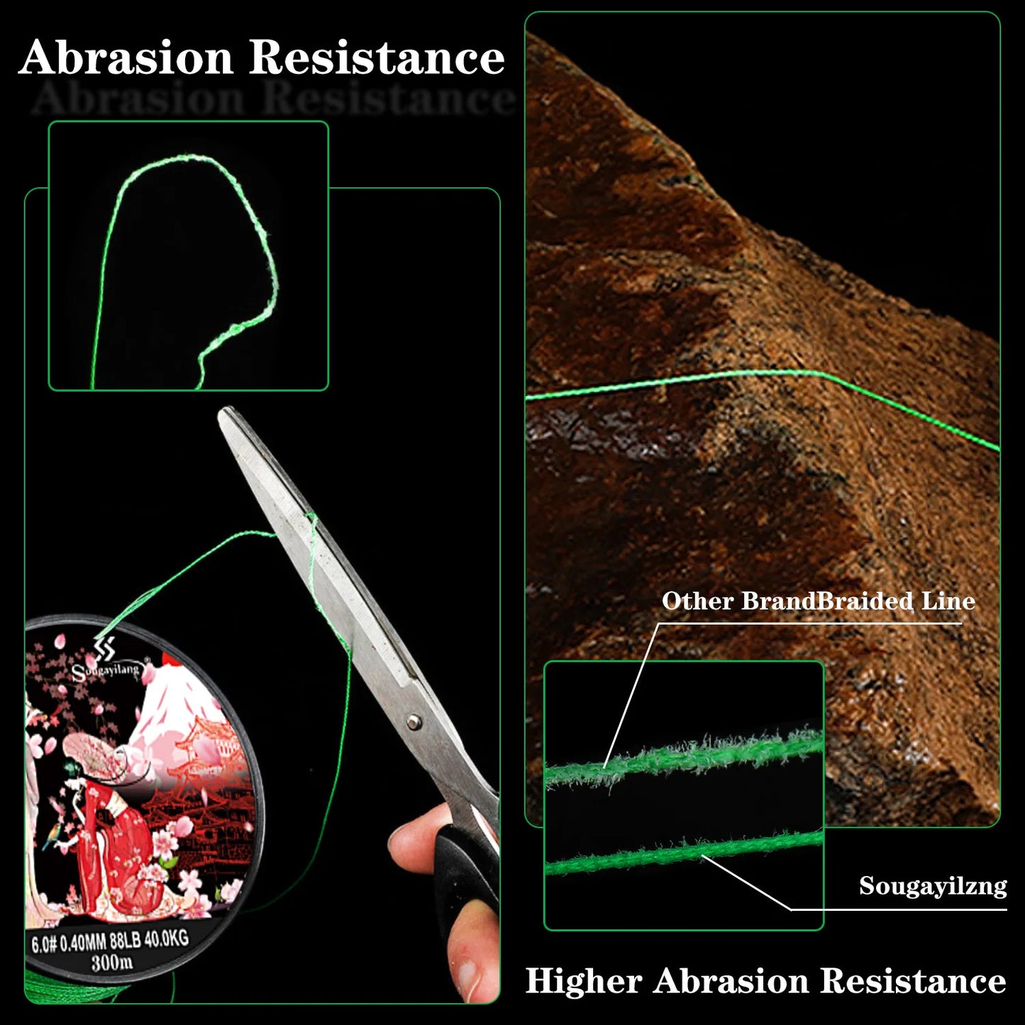 Ligne Pêche Tressée 4 Brins 22LB - Multicolore Flottante 100m – OUTILS DE PECHE – Oceanis Gear