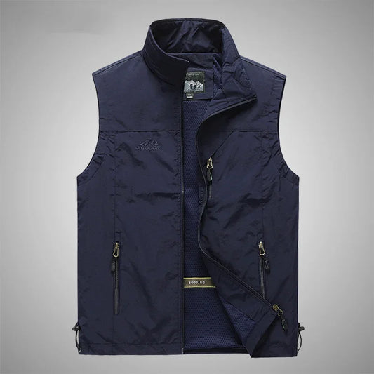 Gilet pour homme, couleur unie – VESTE DE PECHE – Oceanis Gear