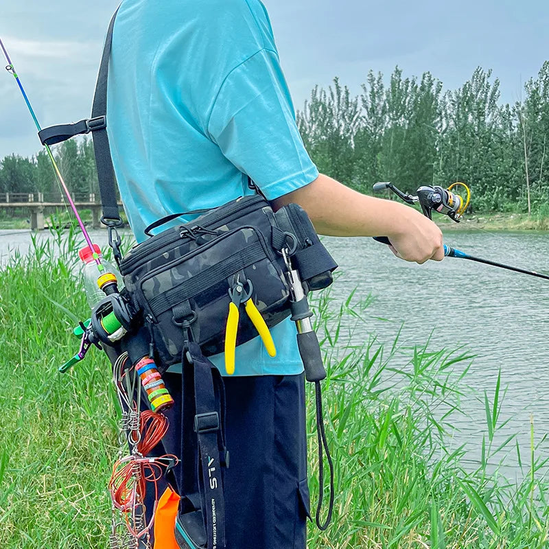 Sac Pêche Multifonctionnel Oxford - Organisateur Étanche 37cm – SACS DE PECHE – Oceanis Gear