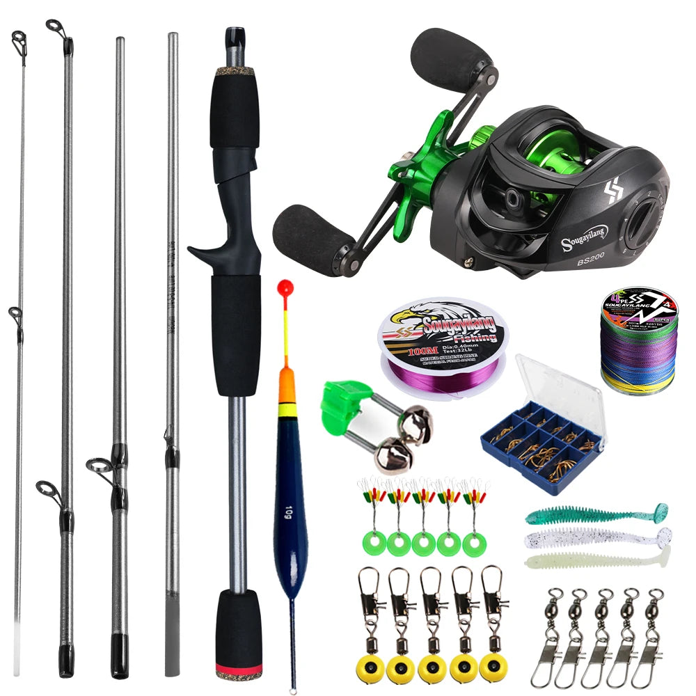 Kit Canne + Moulinet Baitcasting
