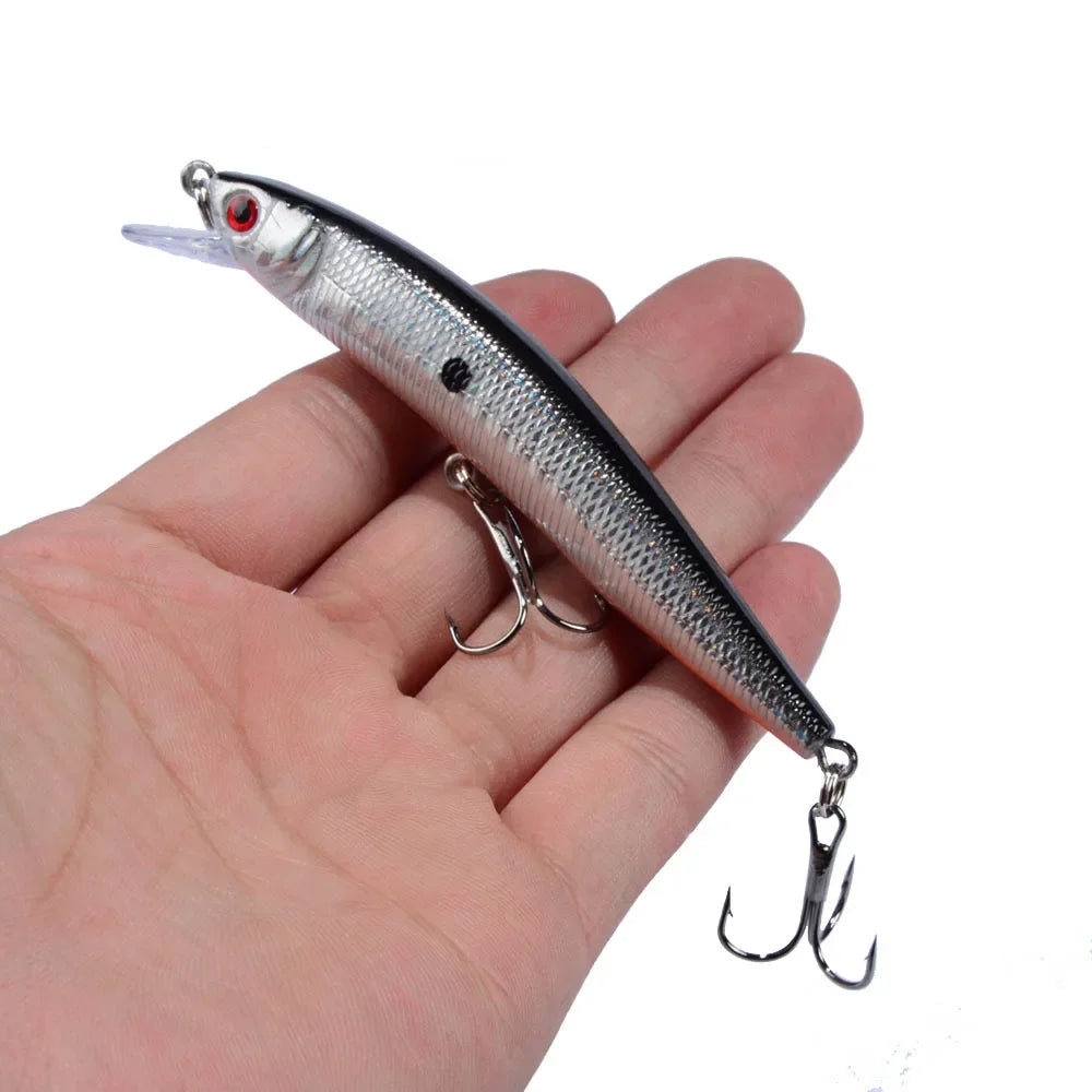 Leurre Minnow Flottant 95mm 8g - Poisson Nageur Dur Carnassier – Leurres de pêche – Oceanis Gear